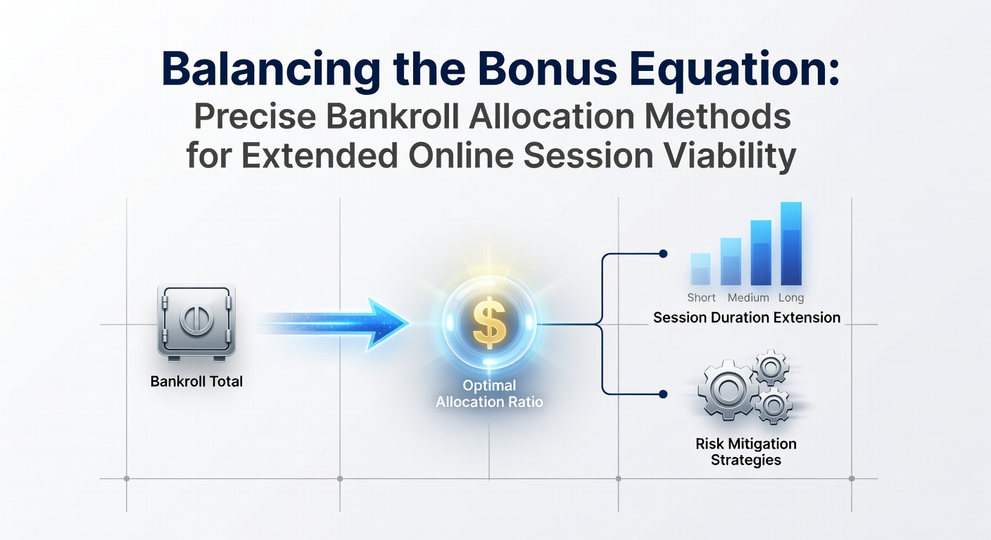 Grafik zur Aufteilung von Bankroll und Bonus-Tranchen für längere Online-Sessions