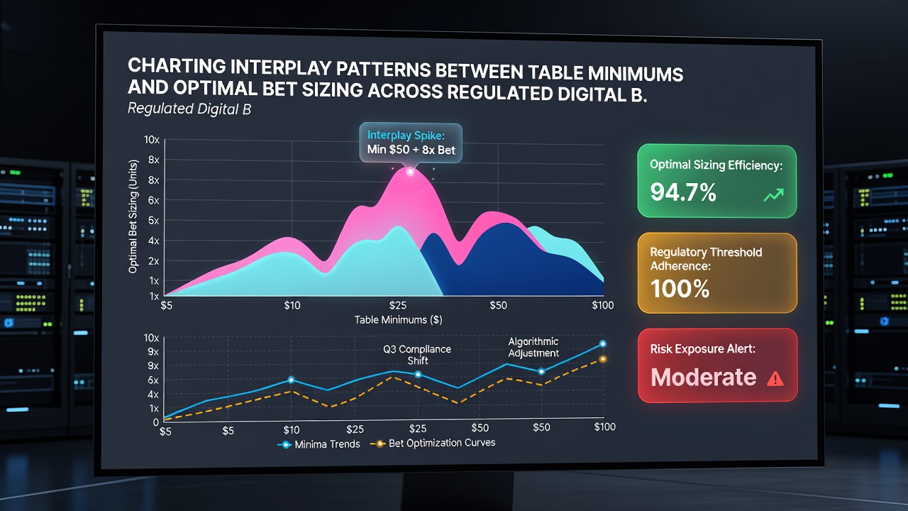 Grafik mit Beispielen für Einsatzanpassungen in regulierten Blackjack-Umgebungen