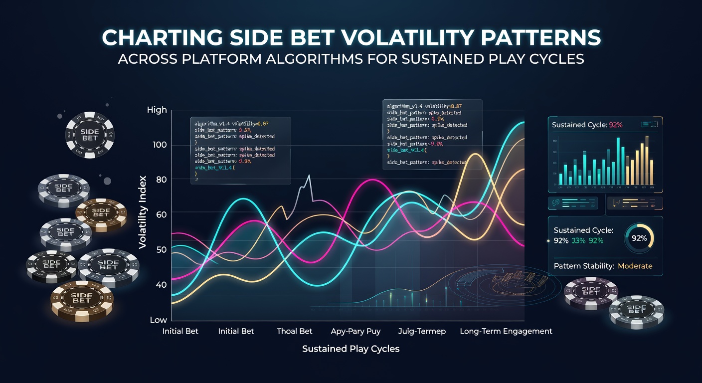 Diagramm zeigt Volatilitätsmuster bei Side Bets in verschiedenen Blackjack-Plattformen