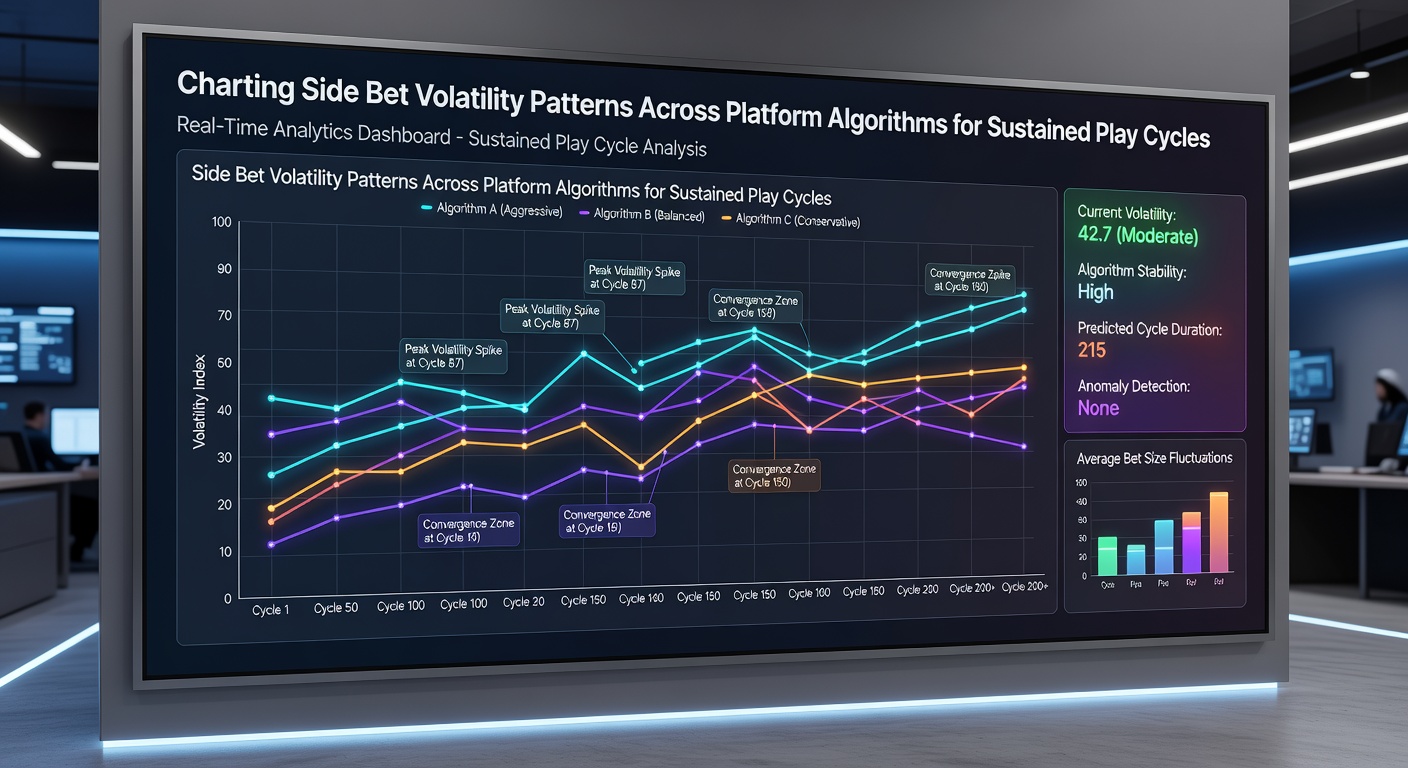 Heatmap der Side-Bet-Volatilität über mehrere Plattformalgorithmen