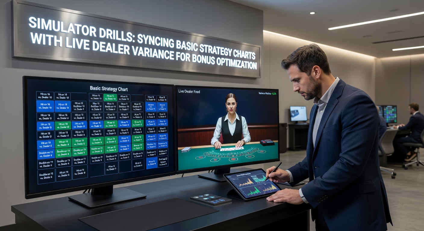 Simulator-Training zur Abstimmung von Blackjack-Grundstrategien auf Live-Dealer-Varianz