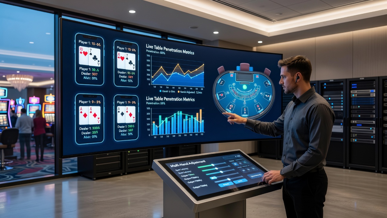 Synchronisation von Simulator-Daten und Live-Penetration in Multi-Hand-Szenarien