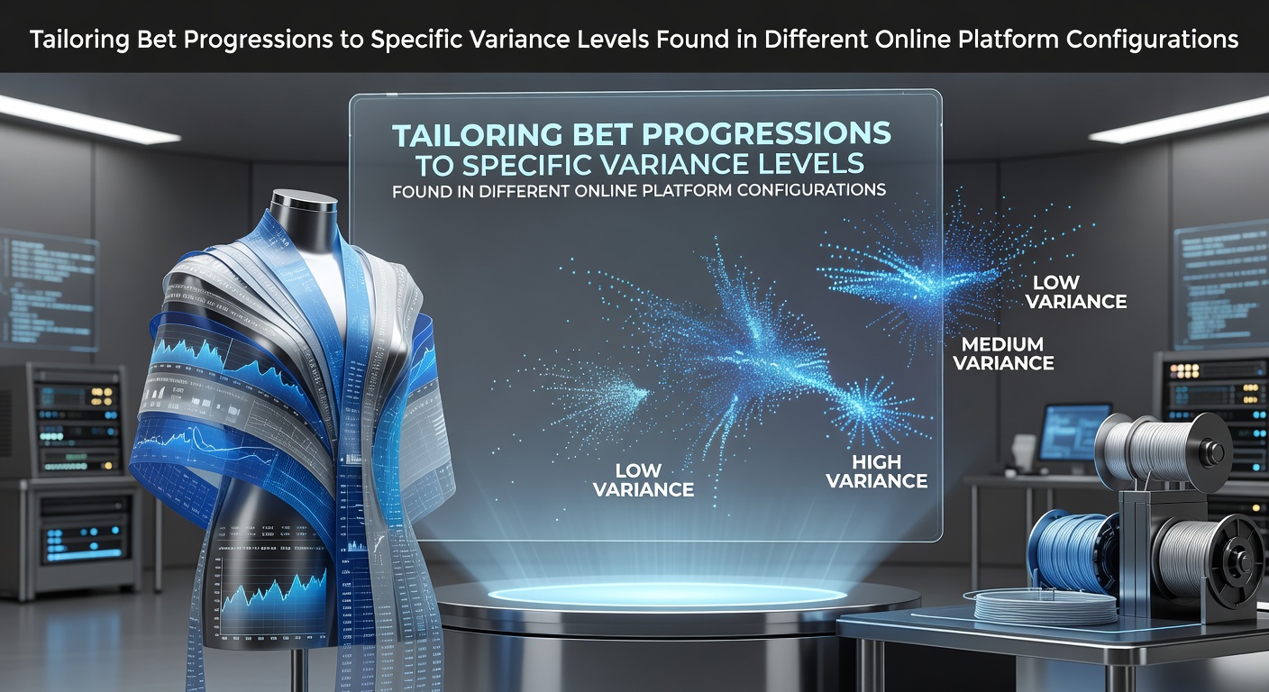 Darstellung verschiedener Blackjack-Varianzlevel und Wettprogressionen auf Online-Plattformen