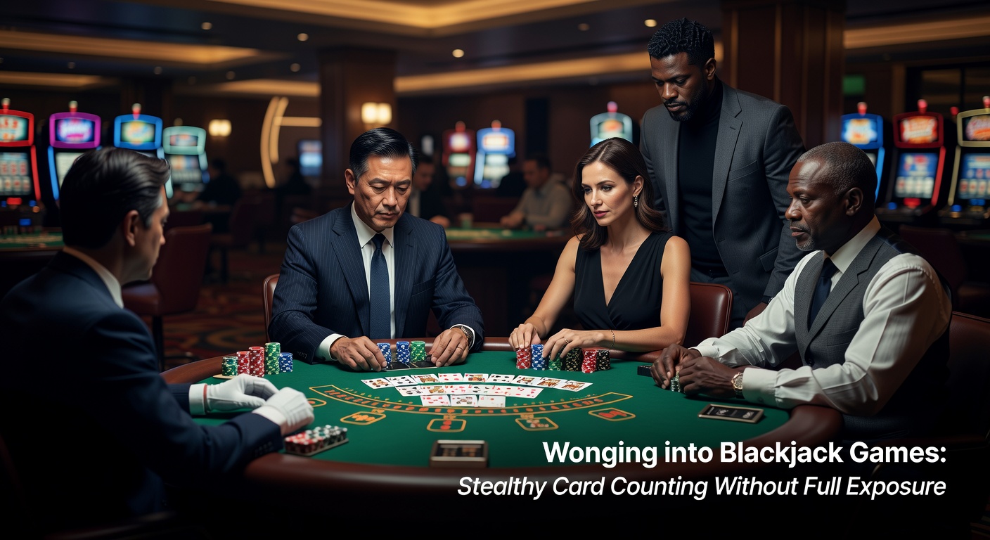 Blackjack-Tisch in einem belebten Casino, wo Spieler strategisch Plätze einnehmen, während der Dealer Karten austeilt